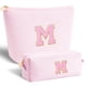 thumbnail image 1 of Set de bolsitas cosméticas Btffitting Pink con iniciales personalizadas, 1 of 7