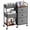 White, variant on 3 Tier Diaper Organizer & Storage Cart for Nursery, Bedroom, Changing Table with Dividers & Drawers