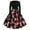 #2,Red, variant on AOOCHASLIY Winter Womens Dresses Women Dress Long Sleeve Christmas Printed Furry Draw Back Swing Dress