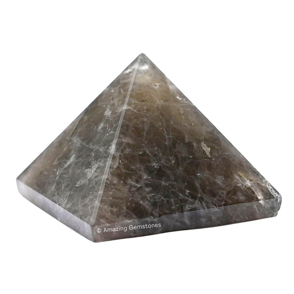 Smoky Quartz Pyramid Crystal Healing Stones - 1.5" Pyramid
