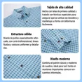 thumbnail image 3 of Camisa Cuadros Stretch Manga Larga Casual Para Hombre, 3 of 7