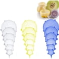 thumbnail image 1 of 18 Pcs Couvercles en Silicone Extensibles, Couvercles en Silicone, Couvercles Alimentaires en Silicone, Couvercle Extensible Réutilisable, Couvercle Universel en 6 Tailles Différentes, 1 of 5