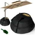thumbnail image 3 of Base de Parapluie Sac de Poids 600D Sacs de Sable Robustes Résistants aux Intempéries Support de Parasol Base Noir Support de Parasol Extérieur avec Pelle pour Parasol Cour Extérieure, 3 of 10
