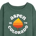 thumbnail image 3 of Instant Message - Aspen Colorado 1879 - Women's Lightweight French Terry Long Sleeve Shirt, 3 of 6
