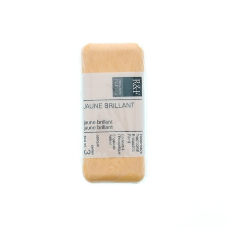 UPC: 0836943001398 | R&F Handmade Paints Encaustic Paint Cake  104ml  Jaune Brilliant