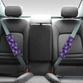 thumbnail image 2 of Chririnla Seat Belt Protector Reduce Chafing Seat Belt Shoulder Pad Polyester Non-Slip, Suitable for Cars Sedan, Spiderwebs Paw prints, 2 of 8