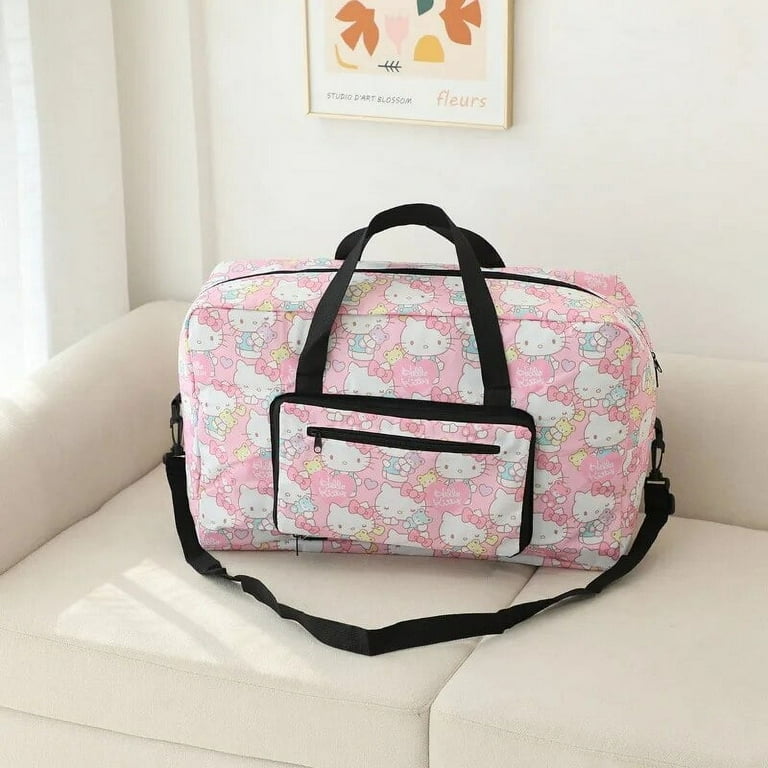 Hello Kitty Travel Bag Cinnamoroll Keroppi Cartoon Foldable Water Proof Luggage Bag Clothing Storage Bag High Capacity Walmart