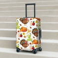 thumbnail image 3 of Wukai Thanksgiving Turkey Elastic Luggage Cover: Personalized Protection for Your Suitcase - Fits 19~29-inch, Washable & Durable Travel Companion-Small, 3 of 8