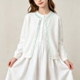 thumbnail image 2 of Abtuhar Toddler Kids Boys Girls Fall Winter Cardigan Coat Hollow Floral‑knit Round‑neck Coat for 1‑10 Years, 2 of 5