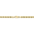 thumbnail image 4 of 10K Yellow Gold necklace Rope chain Diamond-cut 16 in 4 mm, 4 of 5