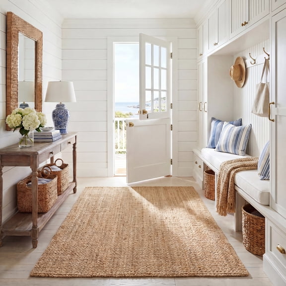 Safavieh Natural Fiber Malcolm Solid Area Rug, Natural, 5' x 8'