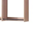 thumbnail image 6 of Benjara Vedz Wall Mount Closet Set- 1 Shelf 5 Hanging Rods- Oak Brown Melamine, 6 of 6