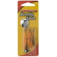 thumbnail image 3 of Johnson Original Beetle Spin Fishing Lure, Black/Chartreuse/Orange, 2 in, 3 of 6