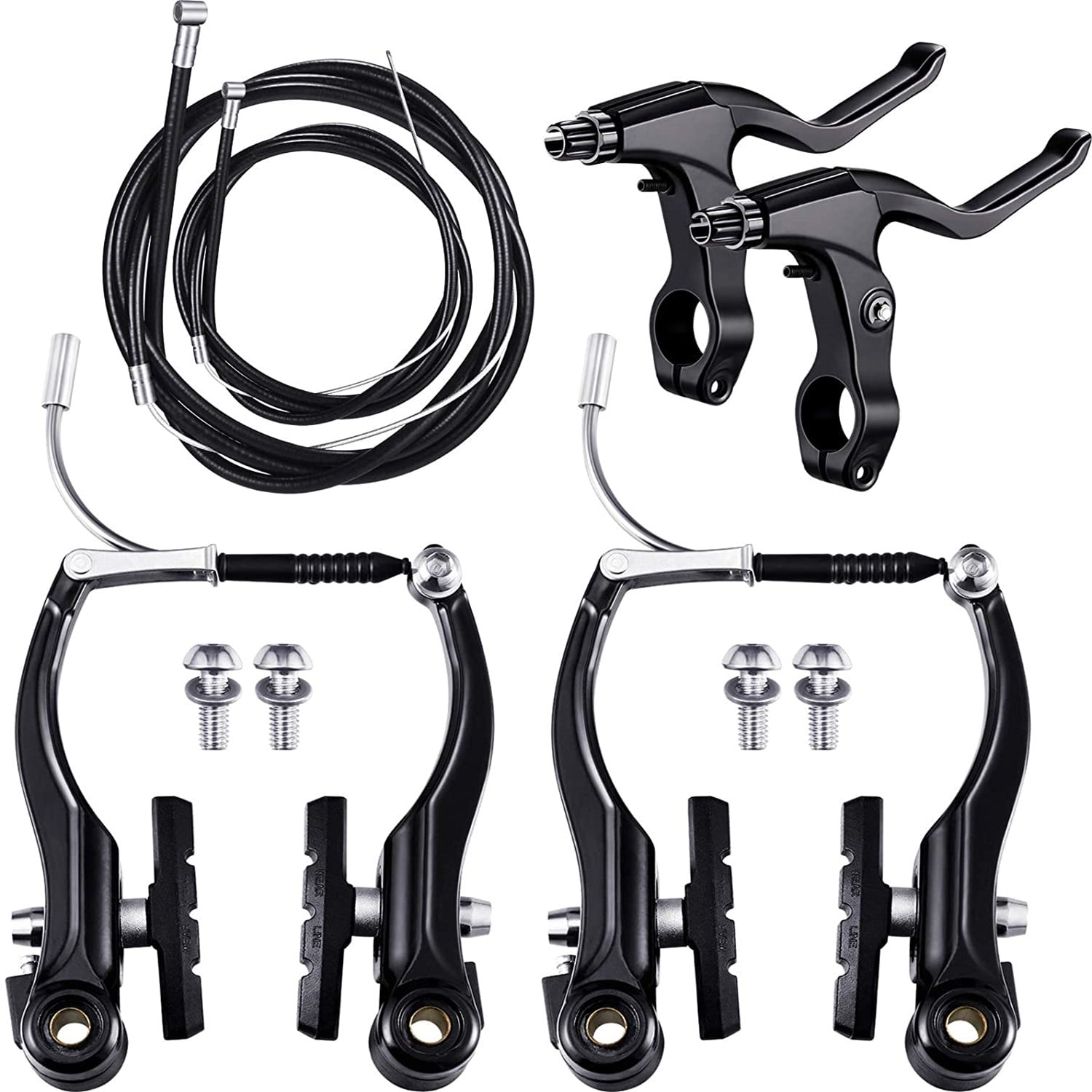 Universial Bike Brake Set Front Rear MTB Brake BMX Bike + Cables Lever