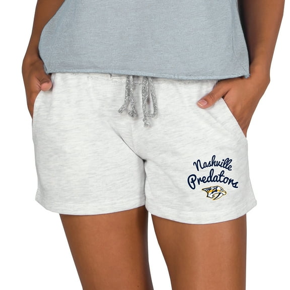 Women's Concepts Sport Oatmeal Nashville Predators Mainstream Terry Lounge Shorts