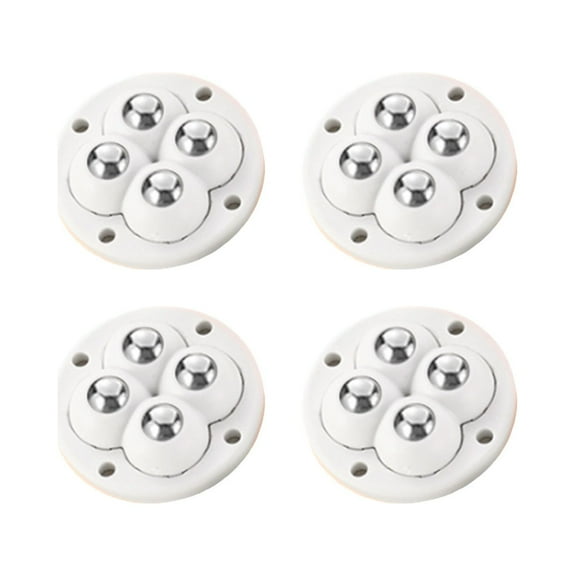Rvasteizo With Self-adhesive Pulley Universal Wheels, Can Be Fixed On The Bottom Of A Variety Of Items, Easy To Move (4 Pack, 4 Ball Pulleys)