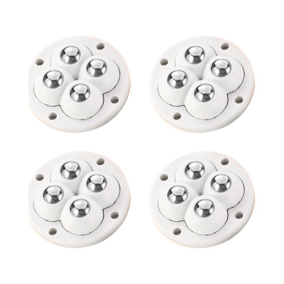 Yhmxh Utensilios de cocina Con ruedas universales autoadhesivas, se fijan a la parte inferior de diversos artículos y son fáciles de mover (paquete de 4, 4 poleas de bolas). Muebles para cocina