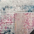 thumbnail image 4 of SAFAVIEH Madison Michelle Overdyed Abstract Area Rug, Light Grey/Fuchsia, 8' x 10', 4 of 7
