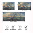 thumbnail image 4 of Dailycode Satin Pillow Case Standard Silk Pillow Cover for Hair and Skin Envelope Closure Whimsical Tree with Flowers and Birds 20"x26", 4 of 9