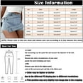 thumbnail image 2 of Sngxgn Womens Jean Shorts Stretchy High Waisted Summer Casual Denim Butt Lift Shorts(Blue,XXL), 2 of 3
