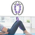 thumbnail image 5 of Leg Massager Roller Handheld Massage Tool for Thigh Calf Elbow Yoga Gray violet, 5 of 7