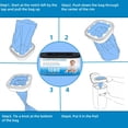 thumbnail image 4 of Jumbo Square Refills Disposal Bags Refill Compatible with Genie Diaper Compact, Select Pails, Hold Up to 1080 Newborn-Sized Diapers Per Refill，2 Packs, 4 of 7