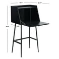 thumbnail image 3 of SAFAVIEH Xander Modern Secretary Writing Desk, Black, 3 of 13
