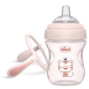 Chicco 7oz. Silicone Spout Transition Sippy Cup, 4m+ Blush, New
