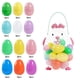 thumbnail image 2 of Decoraciones de Pascua, adornos de Pascua, regalos de Pascua, huevo de conejo de Pascua, caja de dulces rellenable con forma de huevo, caja de regalo, decoraciones de plástico, 2 of 6