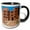 Black/White, variant on 3drose, Morocco, Ouarzazate, Ait Benhaddou, Southern Moroccan Building., 11oz Two-tone Red Mug