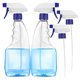 thumbnail image 1 of Botellas de spray de 500 ml para solución de limpieza, botella de spray de jardinería 2 piezas Afortunado Sencillez, 1 of 5