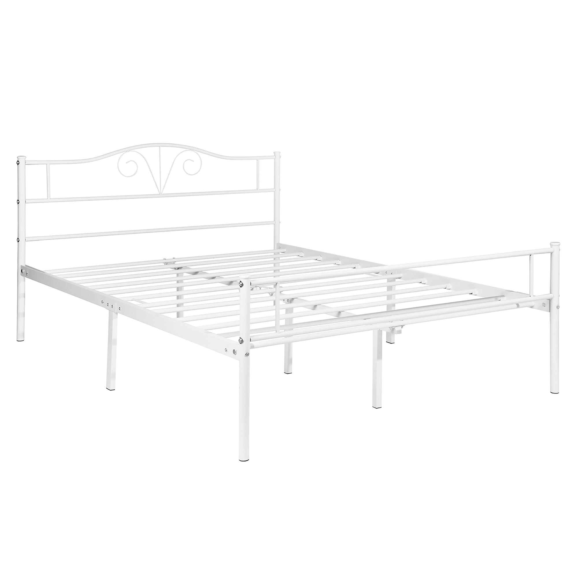 Full Metal Bed Frame, 10.8 Inch Double Metal Platform Bed Frame with Headboard and Footboard