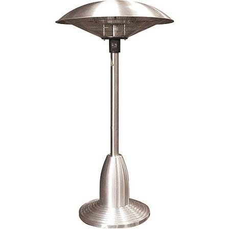 Indoor/Outdoor Tabletop Electric Heater - 1500 Watt, Stainless Steel