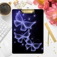 thumbnail image 7 of FMSHPON Butterfly Blue Clipboard Hardboard Wood Nursing Clip Board and Pull for Standard A4 Letter 13x9 inches, 7 of 7