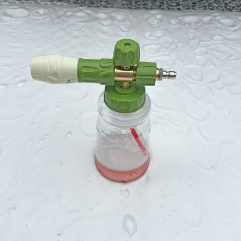Pressure Washer Double Tip Attachment Features Quick Connection System and 5 Nozzle Angles for Flexibility Cleaning Task