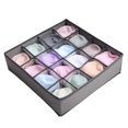thumbnail image 2 of Underwear Organizer, Bra Sorter, Non-Woven Fabric Storage Box with Multiple Compartments for Lingerie, Socks, Ties, Foldable Closet Cabinet Organizer, 2 of 3
