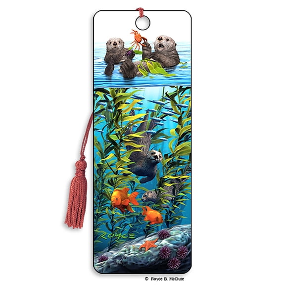 Royce 3D Bookmark - Sea Otters, (Hardcover)