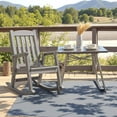 thumbnail image 2 of WLXIANG PP Material Rocking Chair Outdoor Indoor All Weather High Back Patio Rocker for Adult Heavy Duty Rocking Chair for Patio Backyard Porch Garden (Heavy Duty, Gray), 2 of 8