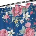 thumbnail image 3 of Pioneer Flower Floral Print Pattern Shower Curtain 84"x72" ,Bathroom Decorative Shower Curtains Set with 12 Hooks,Modern Waterproof Washable Shower Curtain, 3 of 6