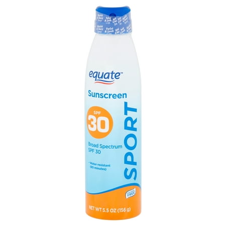 (2 pack) Equate Sport Broad Spectrum Sunscreen Spray, SPF 30, 5.5 (Best Broad Spectrum Sunscreen For Face)