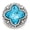Blue, variant on Snap Jewelry 18MM Four Point Light Brown Rhinestone Ginger Charm