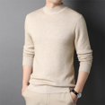 thumbnail image 4 of FGKKS 2024 Outdoor Casual Sweater For Men Solid Color Wool Turtleneck Primer High Quality Design Turtleneck Sweater For Men, 4 of 5