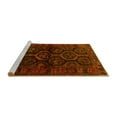 thumbnail image 2 of Ahgly Company Machine Washable Indoor Square Persian Yellow Traditional Area Rugs, 4' Square, 2 of 4