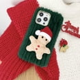 thumbnail image 5 of ZHaobin New Year Merry Christmas Tree Plush Boots Phone Case for iphone 16 15 Pro Max Red Hairy Warm Fur Soft Cover (For iphone 15,green), 5 of 7