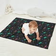 thumbnail image 2 of Colorful Dinosaurs Palms Stars Pattern Blanket,Comfortable Soft Lamb Wool Throw Blanket,All Season,Warm Lightweight Blankets for Sofa Bed Couch Living Room Chair,30"x40", 2 of 4