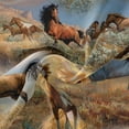 thumbnail image 6 of David Textiles 44" x 1 Yard Cotton Horses in the Prarie Precut Fabric, Multicolor, 6 of 6