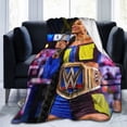 thumbnail image 4 of Bianca Belair Blanket, Super Soft Throw Blanket For Wrestling Fans, Cozy Flannel Blankets, Warm Blankets For Couch Sofa Bed, 40"X30", 4 of 8