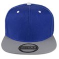 thumbnail image 2 of Gelante Men's Classic Plain Snapback Hat Flat Bill Adjustable Size Wholesale Lot 12pc's. Royal Blue/Gray, 2 of 2