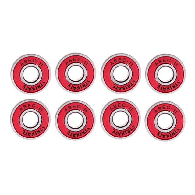8x rodamientos de bolas para monopatín Abec 11 / rodamientos de 608 RS rodamientos de bolas para patines de longboard - rojo Sunnimix Rodamientos de skateboard 608RS