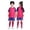 Hot Pink, variant on Unisex Kids Sports Training Uniform Theme Breathable Short Sleeve Top Shorts Suit